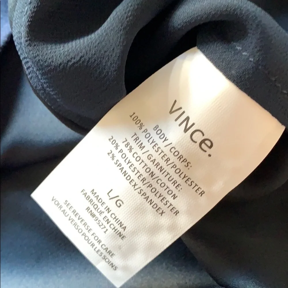 VINCE Coastal Sheer Panel Longsleeve Big Girls Top